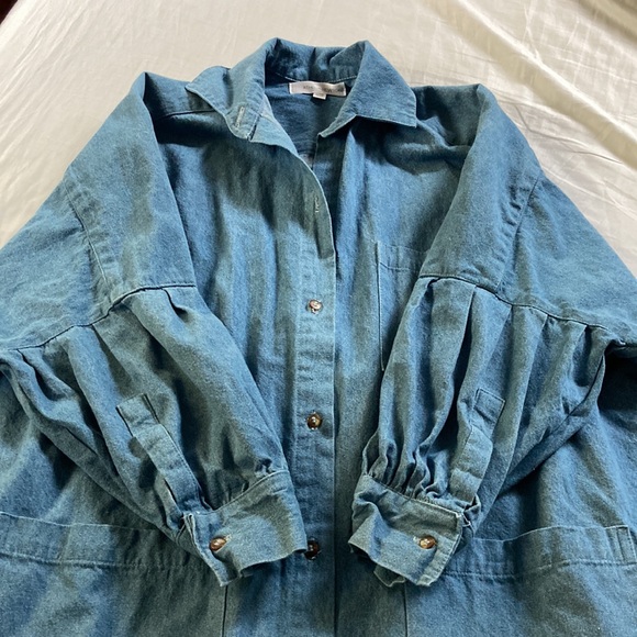 Athena Newton Denim Smock Top - Picture 7 of 17